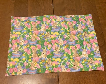 Easter bunny placemats