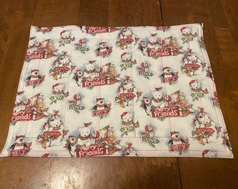 Christmas friends placemat