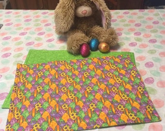 Easter placemats, easter eggs placemats, handmade in USA placemats