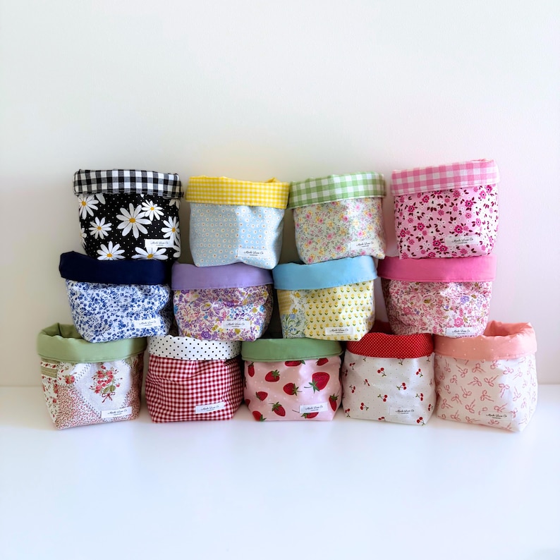 Puffy Vanity Buckets, Cute, Functional, Reversible, Soft Stackable ...