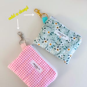 Cute Hello Kitty Mini Wallet, Mini Zipper Pouch, Coin Purse, Keychain Wallet Wristlet, Card Holder, Pink Compact Wallet, Lip Balm Holder image 10