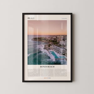 Bondi Beach Print, Bondi Beach Wall Art, Bondi Beach Poster, Bondi Beach Photography, Australian Surf Beach, Coastal Decor