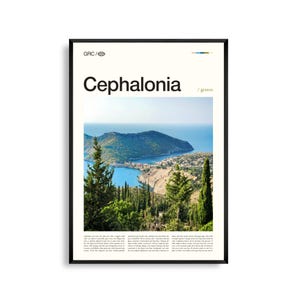 Kefalonia Griechenland Wandkunst, Ionische Insel Landschaft Druck, Kefalonia Poster, Malerische Küsten Fotografie, Griechische Insel Dekor