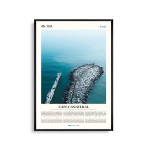 Cape Canaveral Poster Florida, Cape Canaveral Wandkunst, Cape Canaveral Poster, Cape Canaveral Foto, Kennedy Space Center, Cape Canaveral