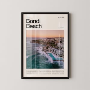 Bondi Beach Print, Bondi Beach Wall Art, Bondi Beach Poster, Bondi Beach Photography, Australian Surf Beach, Coastal Decor