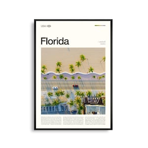 Florida afdrukken Florida, kunst aan de muur Florida, poster Florida, foto Florida, Everglades National Park, Walt Disney World, South Beach, Key West