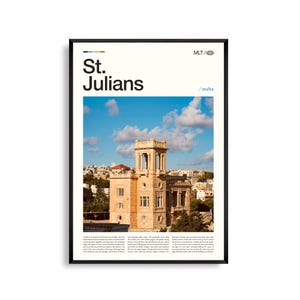 St. Gallier Druck, Spinola Bay, Mittelmeerküste, Mittelmeerküste, Wandbild, Poster, Kunstdruck, Poster, Kunstdruck