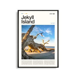 Jekyll Island Georgia Wandkunst, Küstenlandschaft Druck, Jekyll Island Poster, Malerische Golden Isles Fotografie, Südseedekor