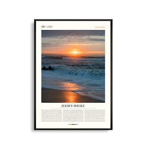 Jersey Shore New Jersey Wand Kunst, Küste Strand Landschaft Druck, Jersey Shore Poster, Malerische Atlantik Fotografie, Dekor am Meer