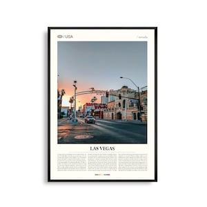 Las Vegas Nevada Wandkunst, Wüste Stadtbild Druck, Las Vegas Poster, Landschaftsstreifen und Skyline Fotografie, Southwest Urban Decor