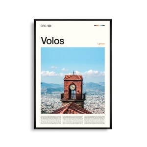 Volos Print Griechenland, Volos Wandkunst, Volos Poster, Volos Foto, Pagasäischer Golf, Pilion, Meer Stadt Dekor
