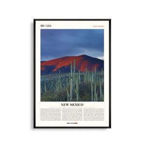 Impresión de Nuevo México, arte mural de Nuevo México, póster de paisaje desértico, foto de paisaje del suroeste, decoración del alto desierto, arte natural