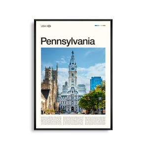 Impresión de Pensilvania, arte mural de Pensilvania, póster de Pensilvania, fotografía de paisaje de los Apalaches, decoración de la costa este, arte rústico natural