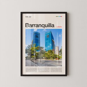 Barranquilla Print, Barranquilla Wall Art, Barranquilla Poster, Barranquilla Photography, Colombian Caribbean Cityscape, Tropical Decor