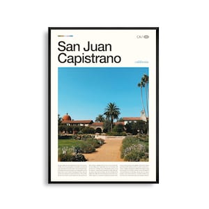 San Juan Capistrano Print Kalifornien, San Juan Capistrano Wandkunst, San Juan Capistrano Poster, San Juan Capistrano Foto, Mission San Juan