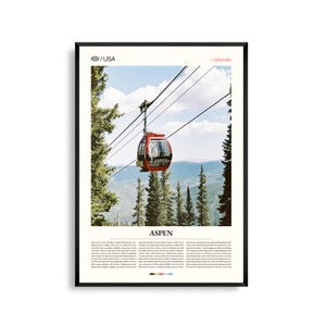 Impresión de Aspen, Colorado, Arte mural de Aspen, Póster de Aspen, Foto de Aspen, Campanas Maroon, Picos nevados, Decoración de paisajes de las Montañas Rocosas