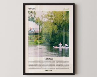 Odense Denmark Photography Print, Scenic Nordic Wall Art