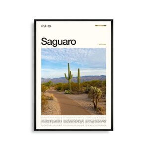 Saguaro National Park Arizona, Saguaro Wandkunst, Wüstenlandschaft Poster, Kaktus Foto, Natur im Südwesten