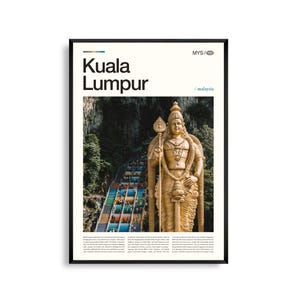 Kuala Lumpur Malaysia Wand Kunst, Skyline mit Petronas Towers Druck, Kuala Lumpur Poster, Szenische Stadtbild Fotografie, Südost Asien Dekor