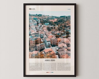 Abruzzo Print, Abruzzo Wall Art, Abruzzo Poster, Abruzzo Photography, Italian Mountain Landscape, Scenic Nature Decor