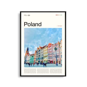 Impresión de Polonia en Europa, Arte mural de Polonia, Póster de Polonia, Foto de Polonia, Ciudades históricas, Paisajes rurales, Castillos, Decoración de la costa báltica