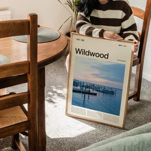Wildwood New Jersey Photography Print, Boardwalk Beach Scene image 2