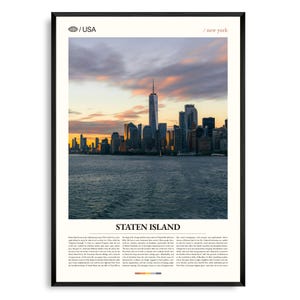 Staten Island Print New York, Staten Island Wandkunst, Staten Island Poster, Staten Island Foto, Staten Island Ferry, Staten Island Greenbel