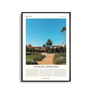 San Juan Capistrano Print Kalifornien, San Juan Capistrano Wandkunst, San Juan Capistrano Poster, San Juan Capistrano Foto, Mission San Juan