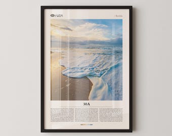 30A Florida Beach Photography Print, Coastal Wall Art