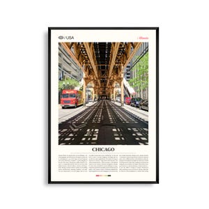 Chicago print Illinois, Chicago Wall Art, Chicago poster, stadsgezicht foto, decor Lake Michigan, stedelijke skylinefotografie