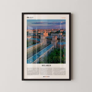 Belarus Wall Art, Eastern European Landscape and Cityscape Print, Belarus Poster, Scenic Countryside and Historic Architecture Photography