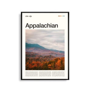 Appalachen Bilder, Appalachen Bilder, Appalachen Poster, Appalachen Foto, Appalachen, Herbstlaub, Berglandschaft