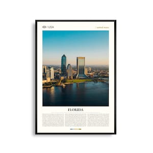 Florida Poster Florida, Florida Wand Kunst, Florida Poster, Florida Foto, Everglades National Park, Walt Disney World, South Beach, Key West