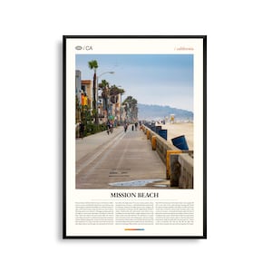 Mission Beach Druck Schwarzweiß Queensland, Mission Beach Wandkunst, Mission Beach Poster, Mission Beach Foto, Australien