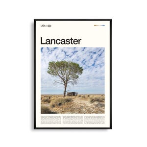 Lancaster Print Californië, Lancaster Wall Art, Lancaster Poster, Lancaster Photo, Antelope Valley California Poppy Reserve, The BLVD