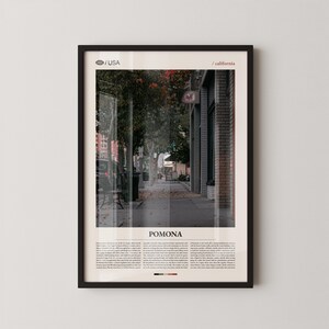 Pomona Print California, Pomona Wall Art, Pomona Poster, Pomona Photo, Pomona Fairplex, Pomona Fox Theater, Rancho Santa Ana Botanic