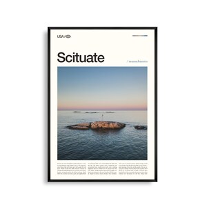 Scituate Druck Massachusetts, Scituate Wandkunst, Küstenstadt Poster, Hafen Foto, New England Dekor, Atlantik Landschaft