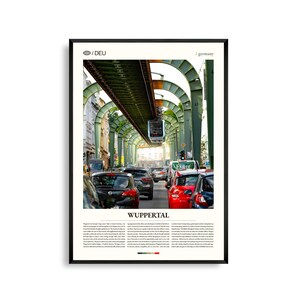 Wuppertal Print, Wuppertal Wandkunst, Wuppertal Poster, Wuppertal Fotografie, Deutsche Stadtansicht, Malerische Fluss Dekor