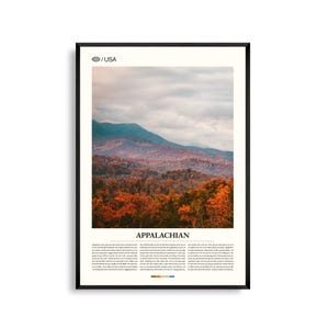 Appalachen Bilder, Appalachen Bilder, Appalachen Poster, Appalachen Foto, Appalachen, Herbstlaub, Berglandschaft