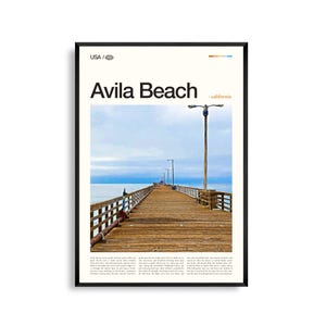 Avila Beach Kalifornien, Avila Beach Wandkunst, Avila Beach Poster, Avila Beach Foto, San Luis Obispo Bay, Avila Pier, Piratenbucht