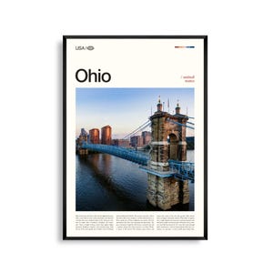 Ohio Druck, Ohio Wandkunst, Ohio Poster, Midwest Landschaftsfoto, Region der Großen Seen Dekor, rustikale Naturfotografie