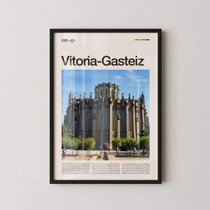 Vitoria-Gasteiz Spain Wall Art, Historic Basque Cityscape Print, Vitoria Poster, Scenic Northern Spain Photography, Cultural Heritage Decor