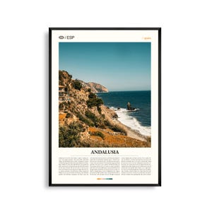 Andalusien Spanien Wandkunst, maurische Architektur und Landschaft Druck, Andalusien Poster, Malerische Südspanien Fotografie Dekor