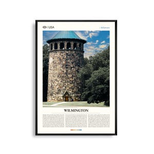 Wilmington print Delaware, Wilmington kunst aan de muur, Wilmington poster, Wilmington foto, Brandywine Valley, stedelijk landschap, Mid-Atlantische decor