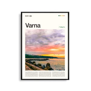 Varna Print Bulgarien, Varna Wandkunst, Varna Poster, Varna Foto, Schwarzmeerküste, Seegarten, Römische Therme, Küstenstadt Dekor