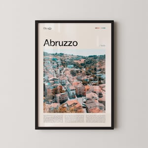 Abruzzo Print, Abruzzo Wall Art, Abruzzo Poster, Abruzzo Photography, Italian Mountain Landscape, Scenic Nature Decor