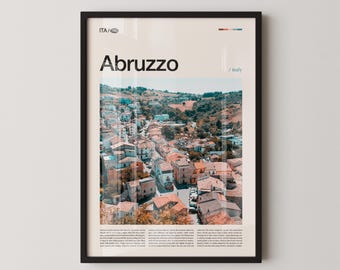Abruzzo Print, Abruzzo Wall Art, Abruzzo Poster, Abruzzo Photography, Italian Mountain Landscape, Scenic Nature Decor