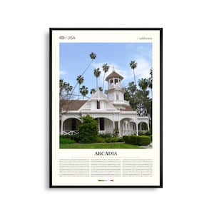 Arcadia Print Californië, Arcadia Wall Art, Arcadia Poster, Arcadia Photo, Los Angeles County Arboretum, Santa Anita Park, Chantry Flat