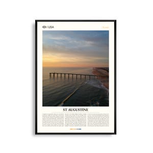 St. Augustine Print Florida, St. Augustine Wall Art, St. Augustine Poster, St. Augustine Photo, Castillo de San Marcos, St. George