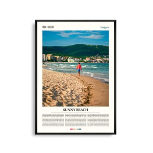 Sonnenstrand Sonnenstrand Fotodruck Bulgarien, Sonnenstrand Poster, Sonnenstrand Foto, Schwarzmeerküste, Blick auf das Meer, Strand Dekor